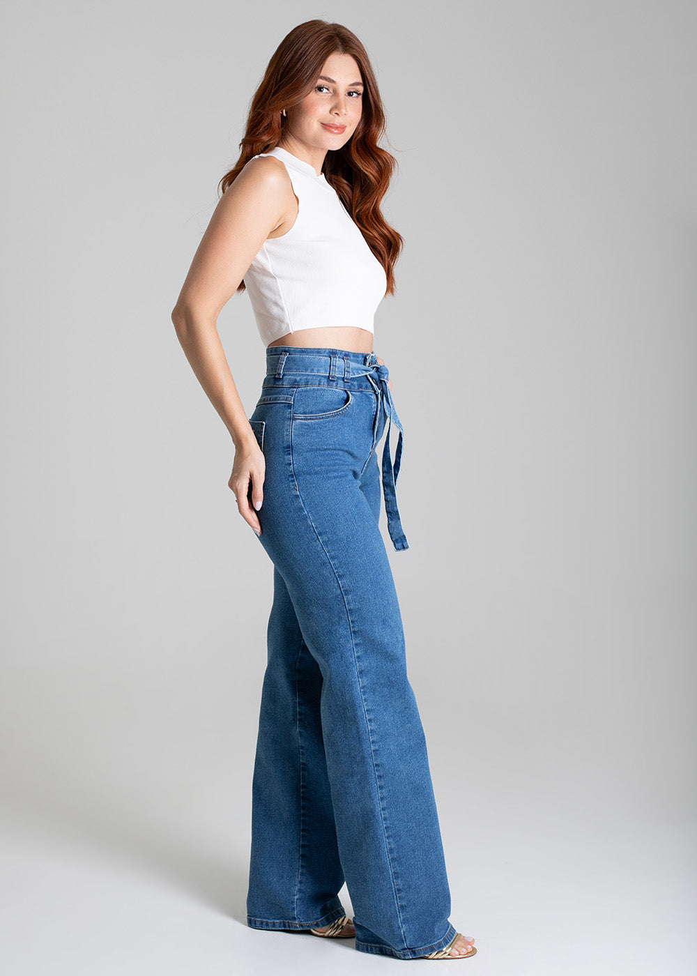 Calça Jeans Sawary Wide Leg - 279001 AZUL