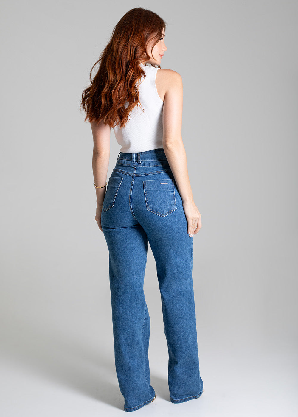 Calça Jeans Sawary Wide Leg - 279001 AZUL