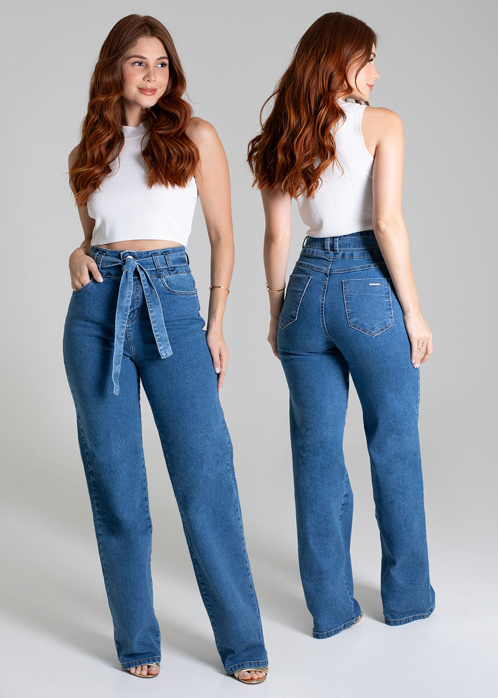 Calça Jeans Sawary Wide Leg - 279001 AZUL