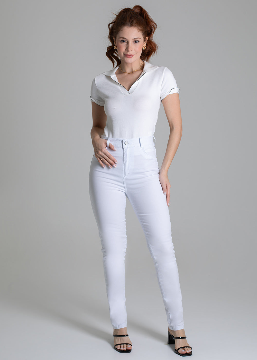 Calça Sarja Sawary Hot Pants - 279009 BRANCO