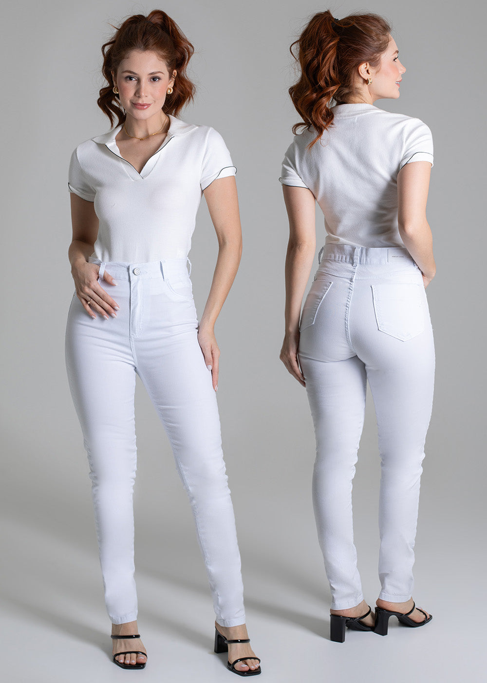Calça Sarja Sawary Hot Pants - 279009 BRANCO