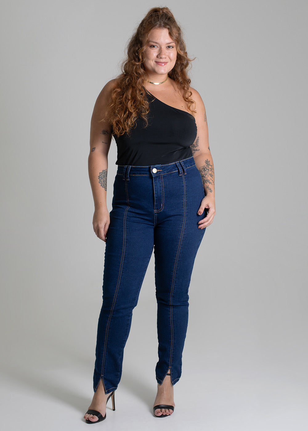 Calça Jeans Sawary Cigarrete Plus Size - 279045 AZUL