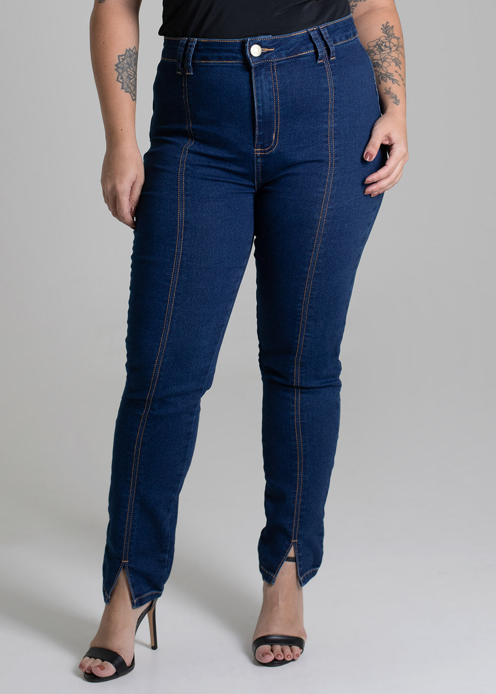 Calça Jeans Sawary Cigarrete Plus Size - 279045 AZUL