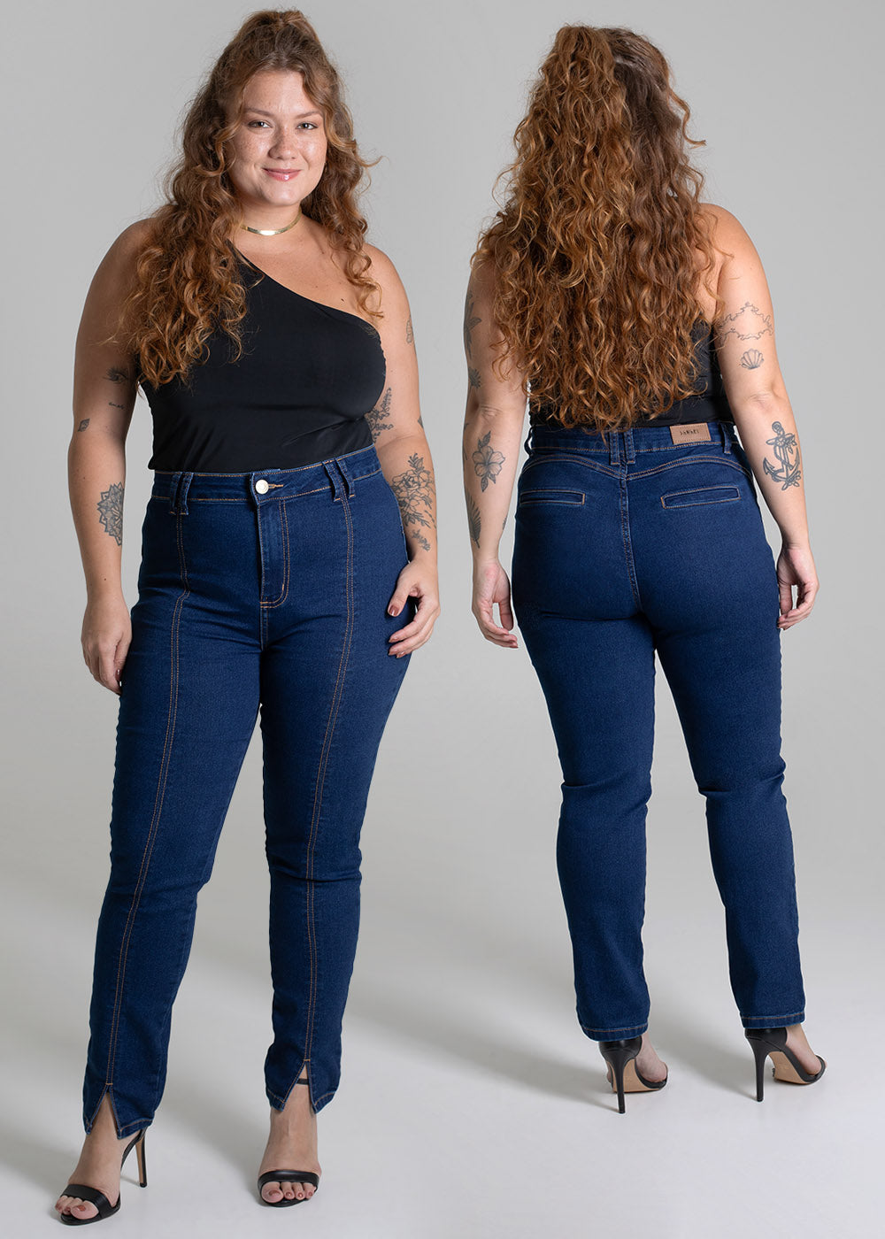 Calça Jeans Sawary Cigarrete Plus Size - 279045 AZUL