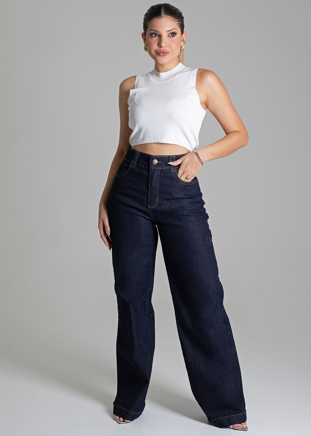 Calça Jeans Sawary Wide Leg - 279080 AZUL