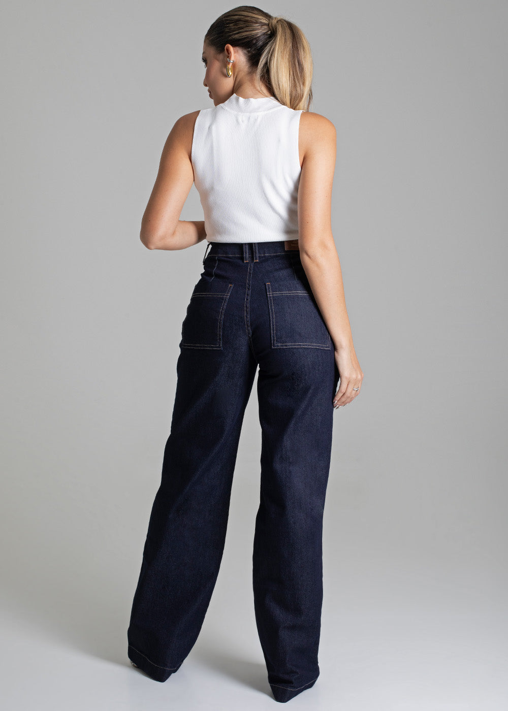 Calça Jeans Sawary Wide Leg - 279080 AZUL