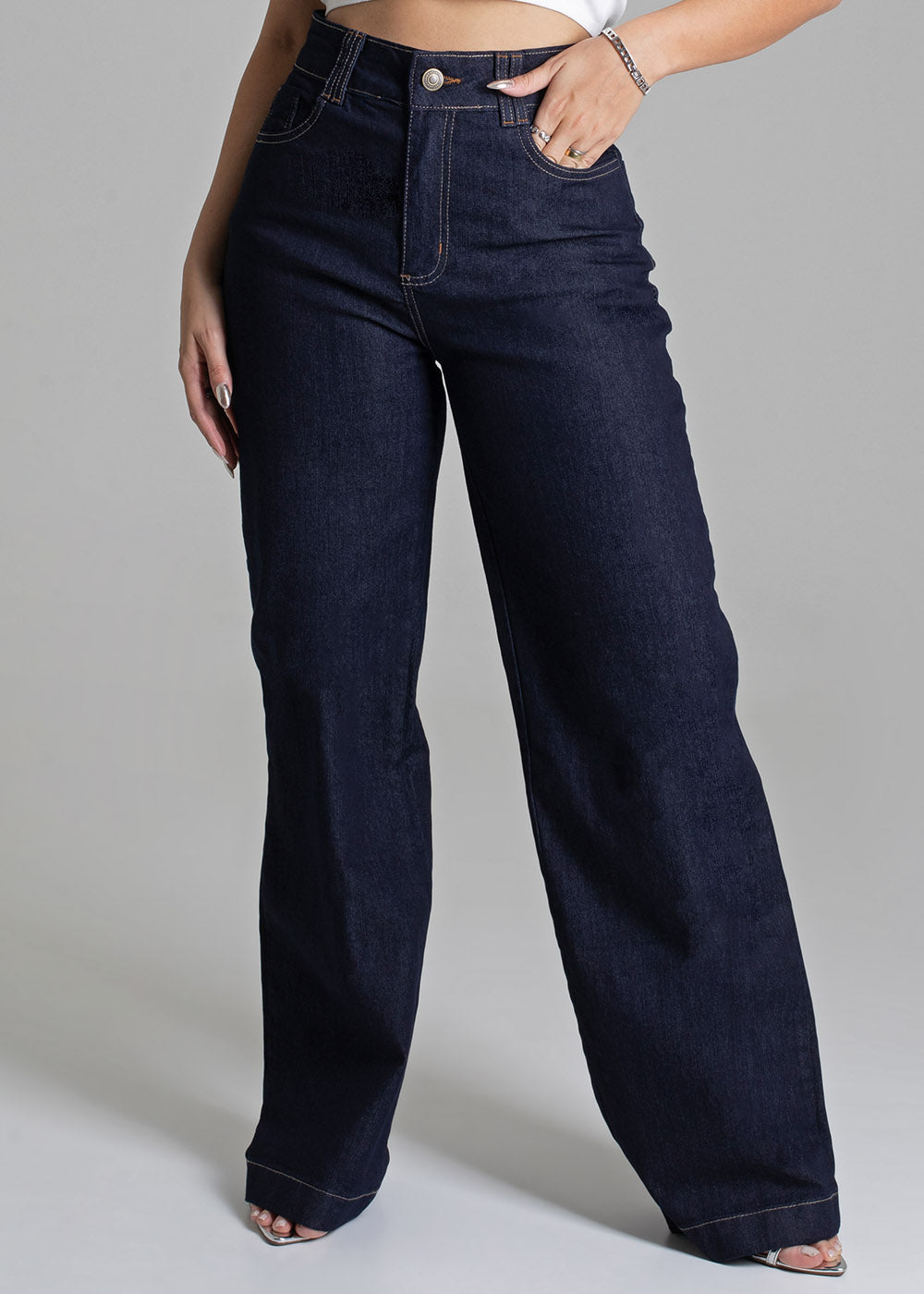 Calça Jeans Sawary Wide Leg - 279080 AZUL