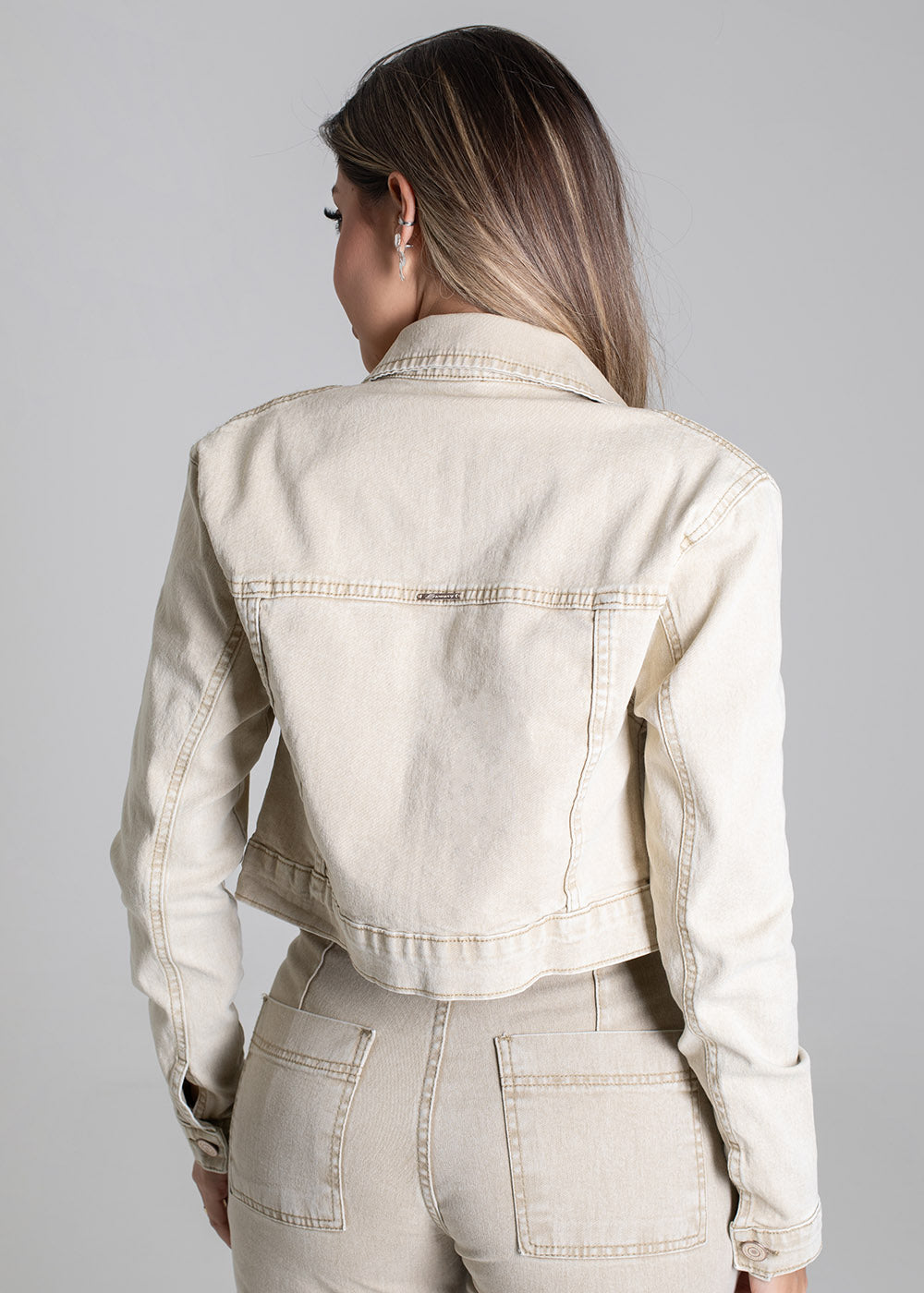 Jaqueta Sarja Sawary - 279084 BEGE