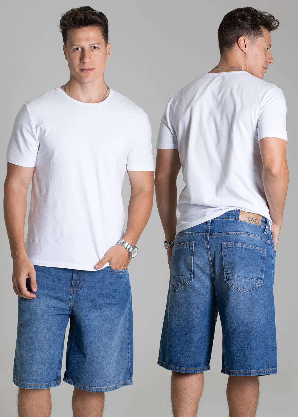 Bermuda Jeans Sawary - 279215 AZUL