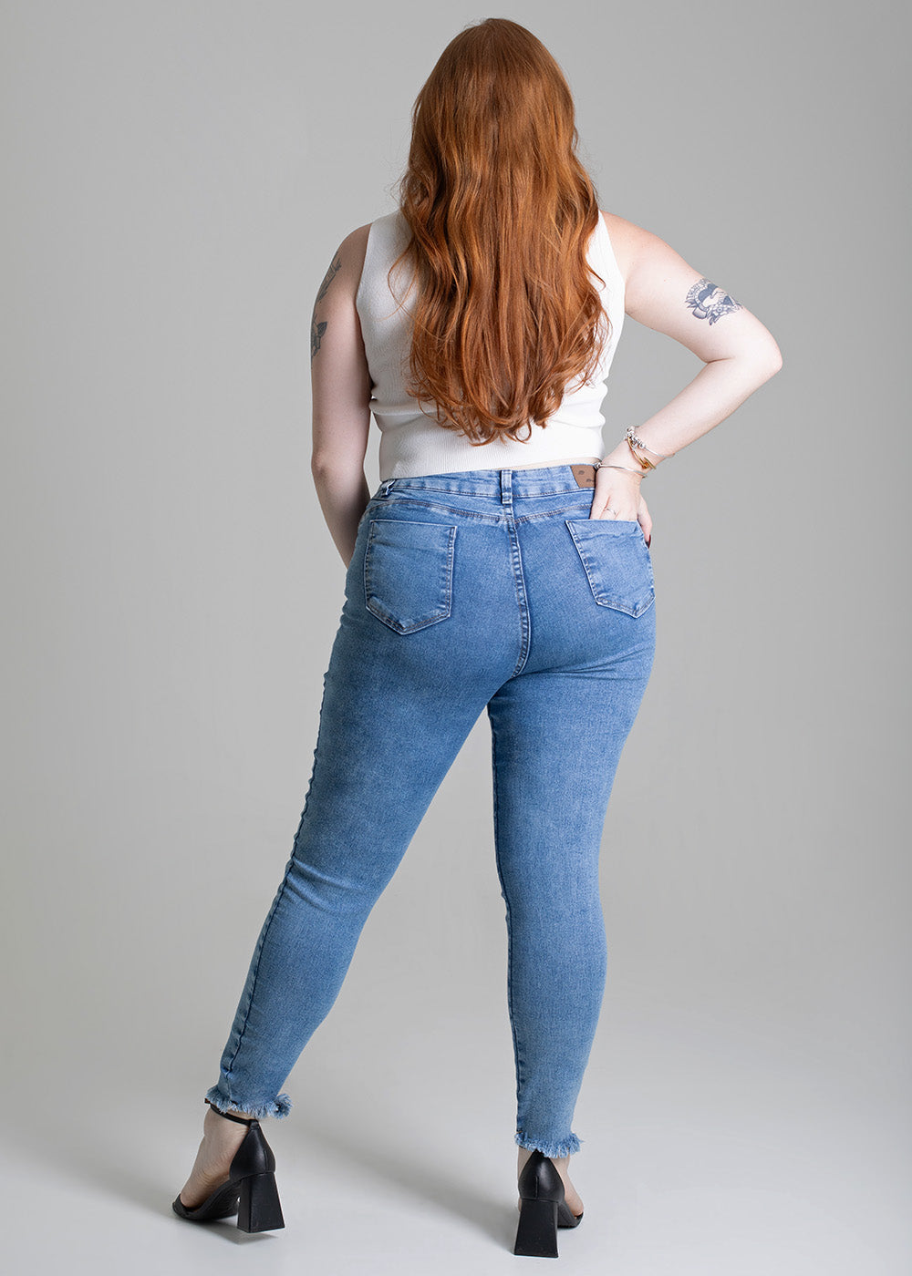 Calça Jeans Sawary Plus Size - 279219 AZUL
