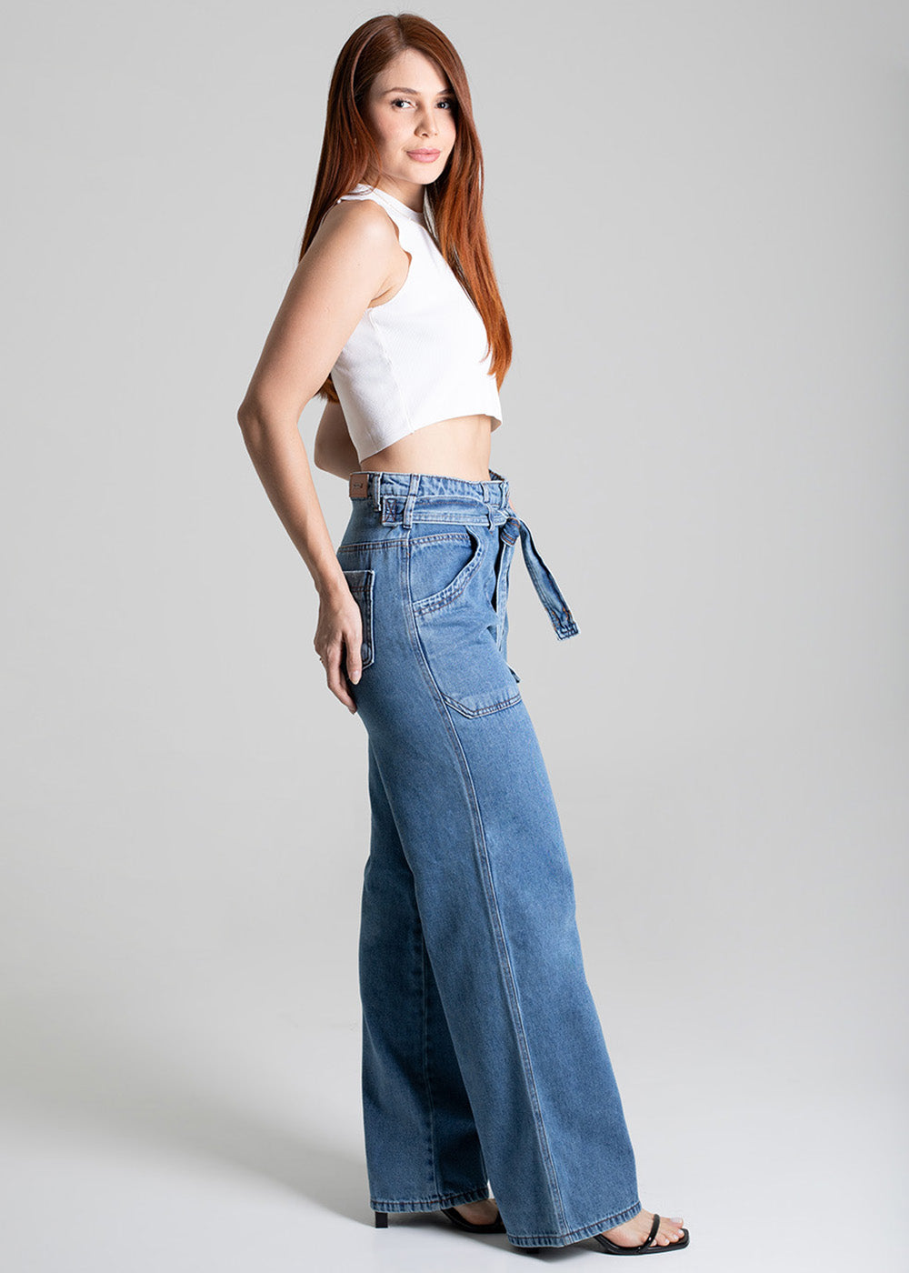 Calça Jeans Sawary Wide Leg - 279244 AZUL