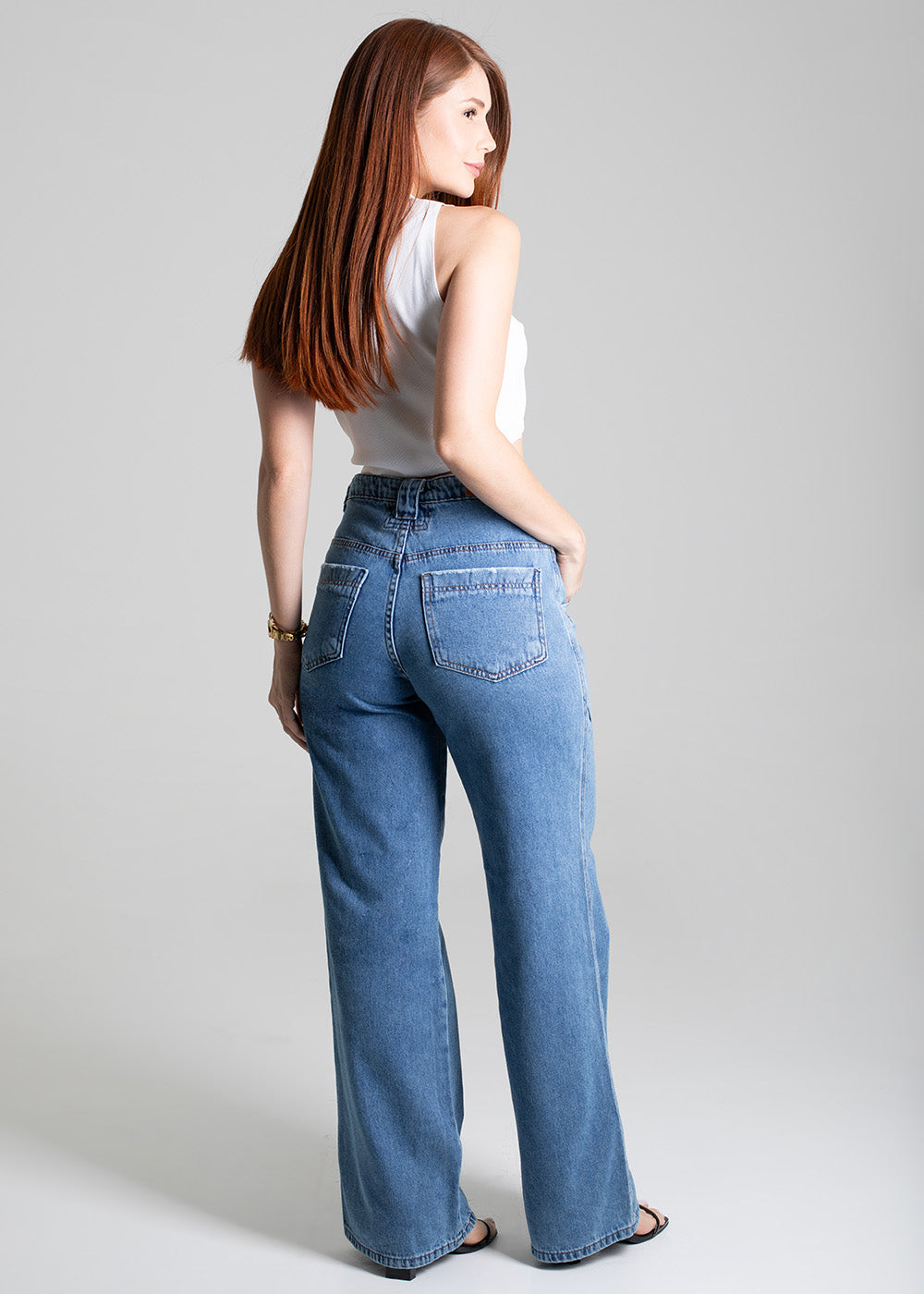 Calça Jeans Sawary Wide Leg - 279244 AZUL