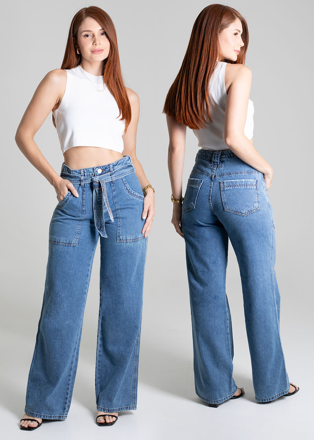 Calça Jeans Sawary Wide Leg - 279244 AZUL