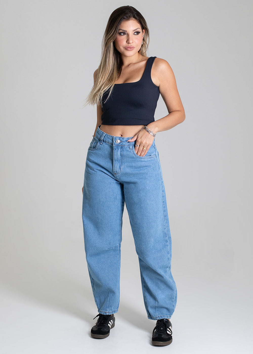 Calça Jeans Sawary Barrel - 279268 AZUL
