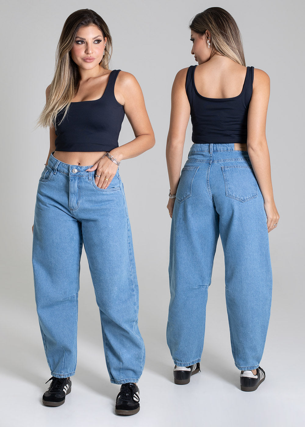 Calça Jeans Sawary Barrel - 279268 AZUL