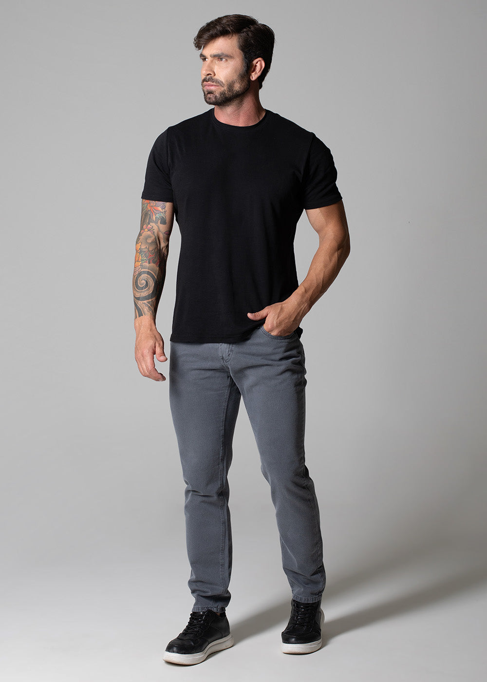 Calça Sarja Sawary Slim - 279274 CINZA