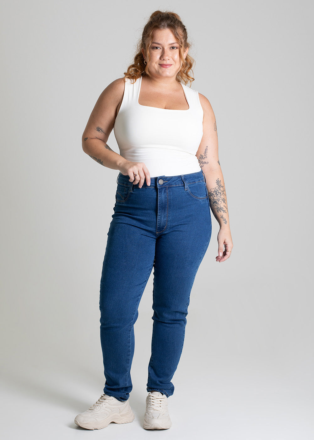 Calça Jeans Sawary Plus Size - 279309 AZUL