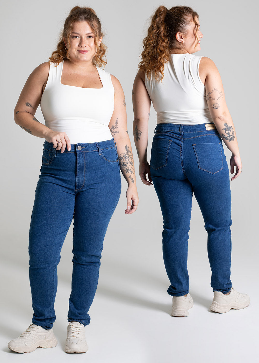 Calça Jeans Sawary Plus Size - 279309 AZUL