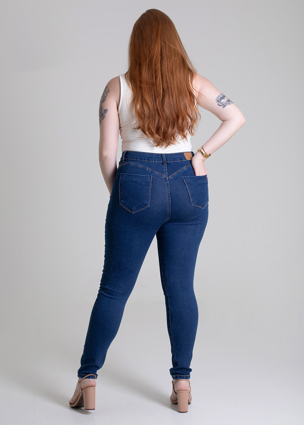 Calça Jeans Sawary Super Lipo Plus Size - 279335 AZUL