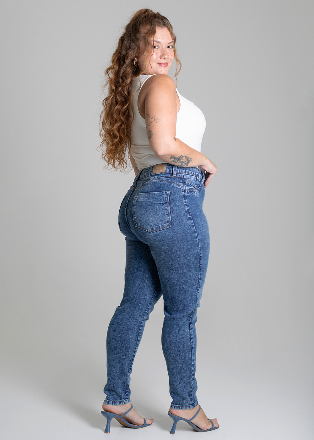 Calça Jeans Sawary Plus Size - 279416 AZUL