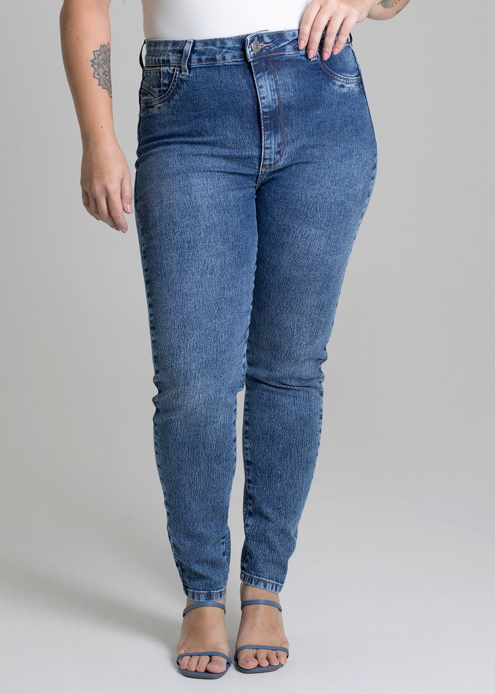 Calça Jeans Sawary Plus Size - 279416 AZUL