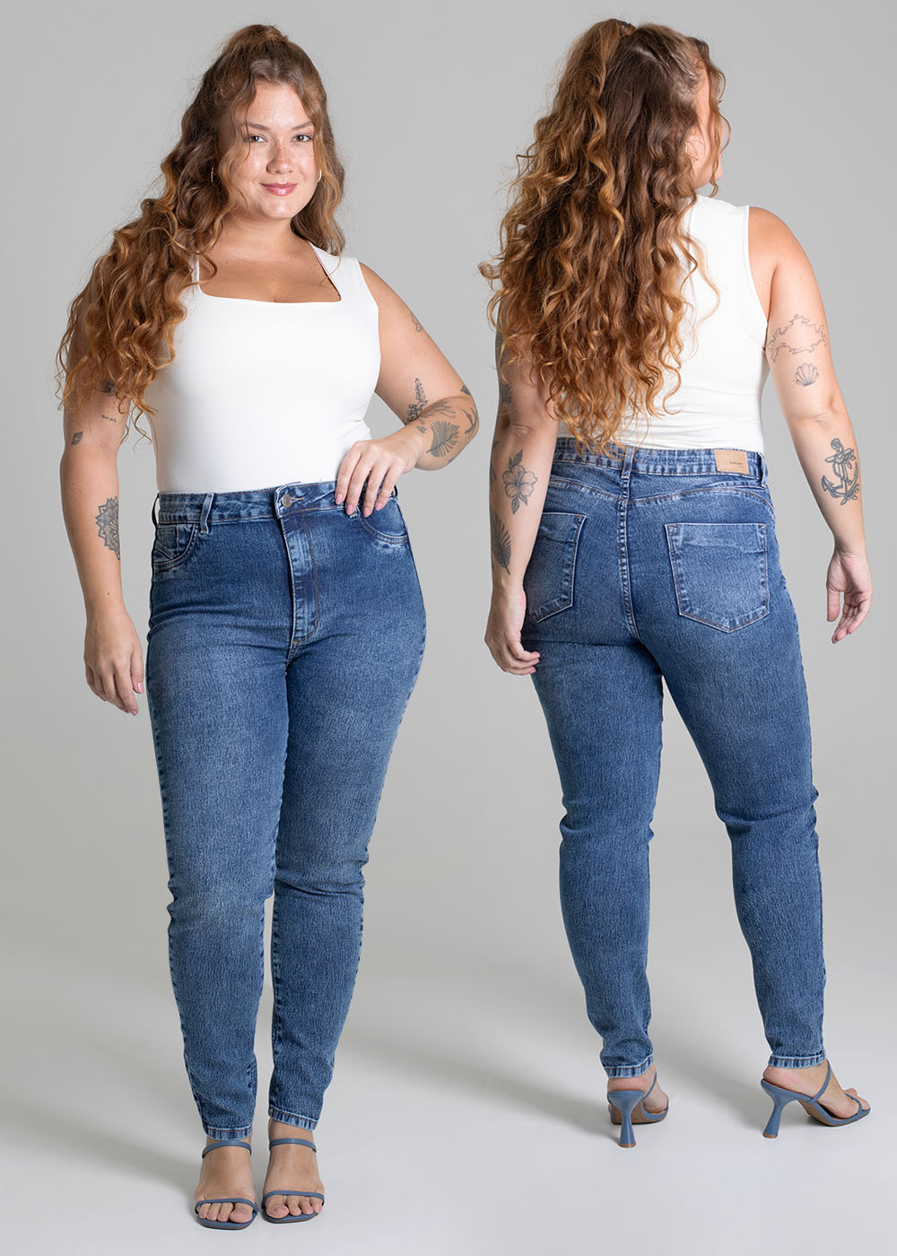 Calça Jeans Sawary Plus Size - 279416 AZUL