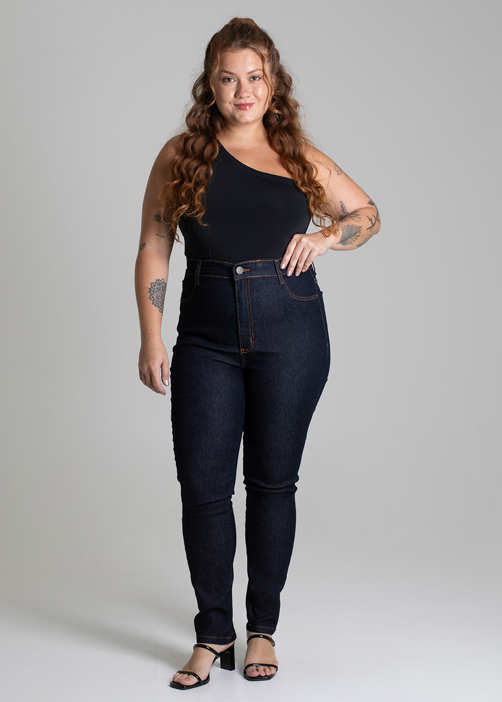Calça Jeans Sawary Plus Size - 279440 AZUL