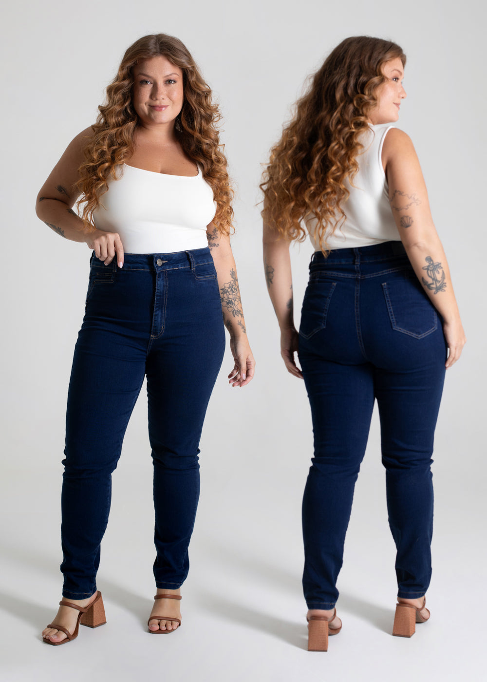 Calça Jeans Sawary Plus Size - 279446 AZUL