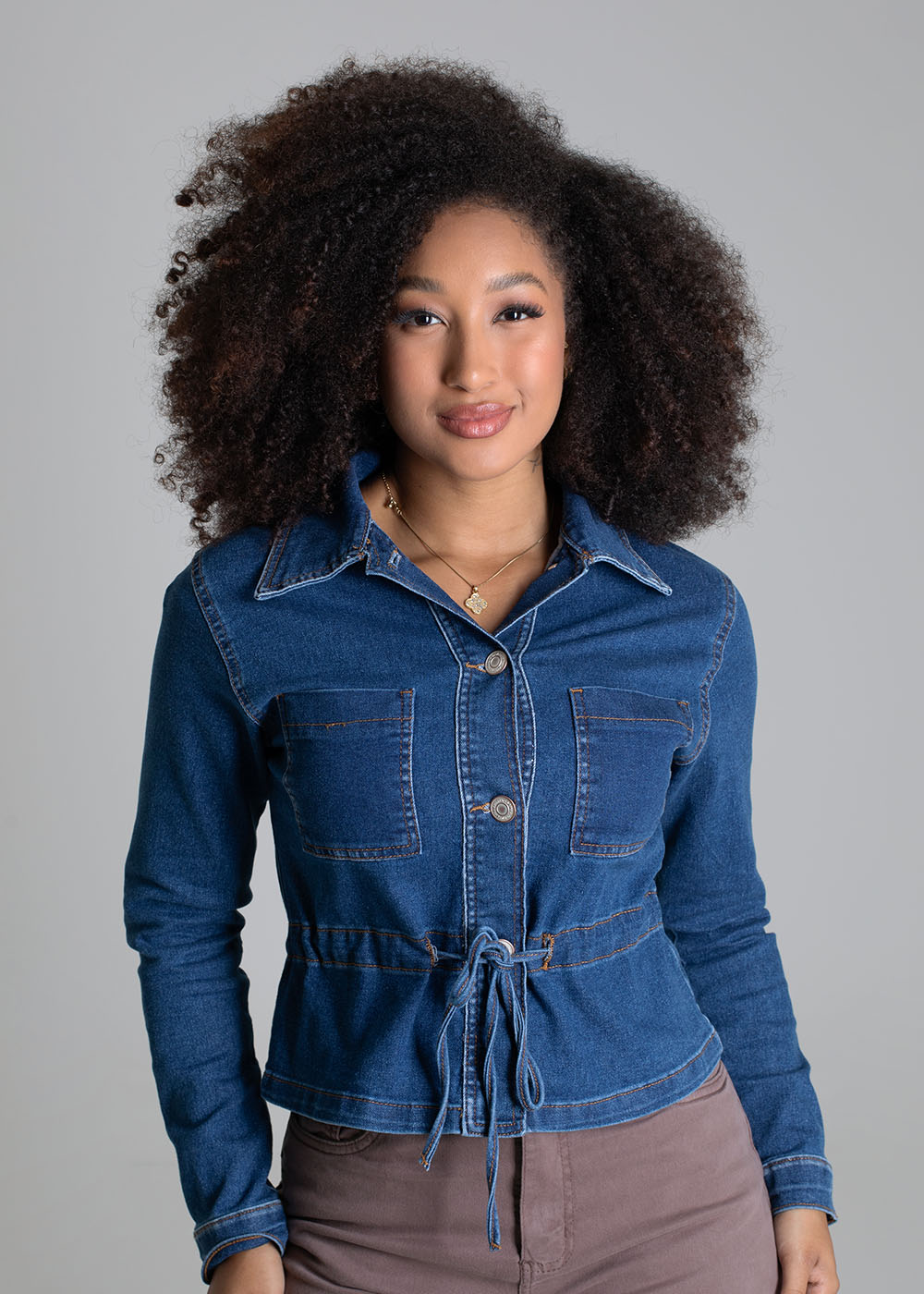 Jaqueta Jeans Sawary - 279480 AZUL