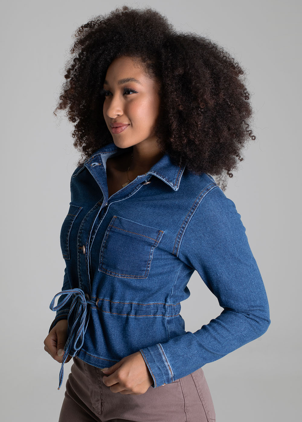 Jaqueta Jeans Sawary - 279480 AZUL