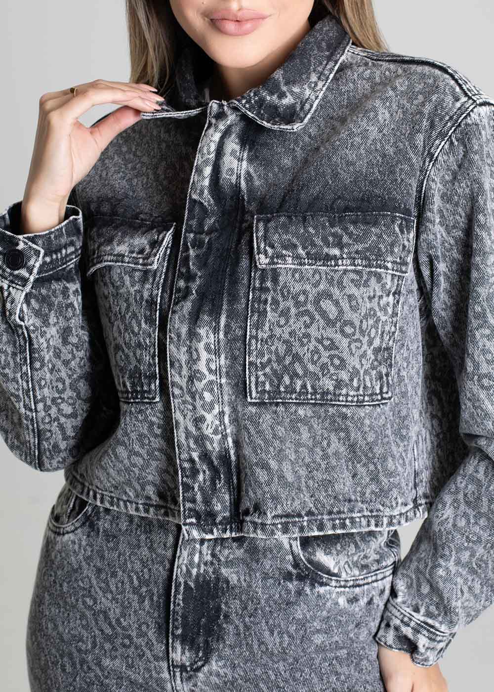 Jaqueta Sarja Sawary - 279481 ESTAMPADO