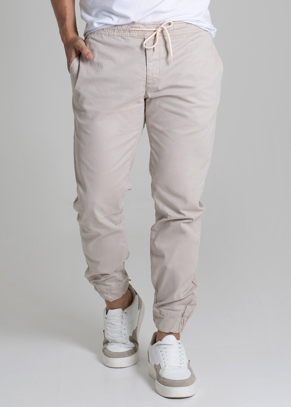 Calça Sarja Sawary Jogger - 279497 BEGE