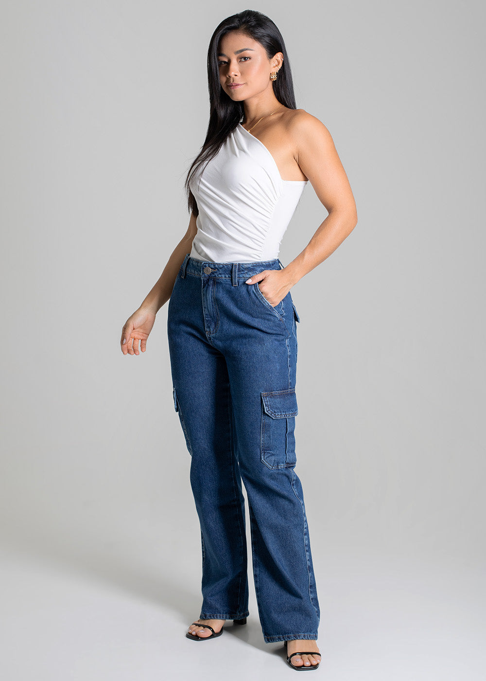 Calça Jeans Sawary Reta Petit - 279510 AZUL