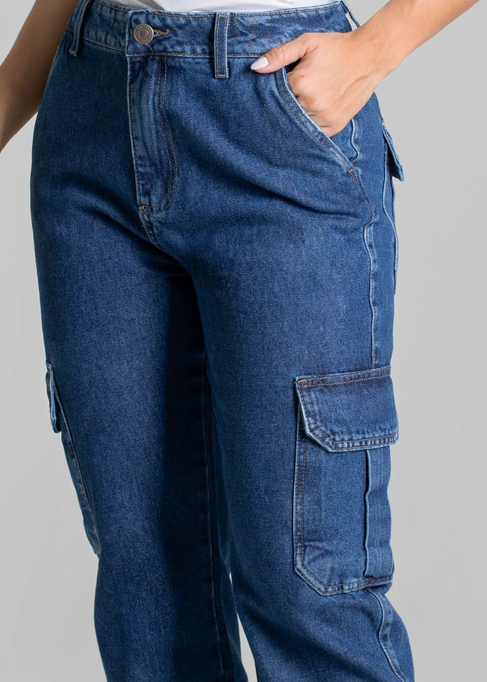 Calça Jeans Sawary Reta Petit - 279510 AZUL