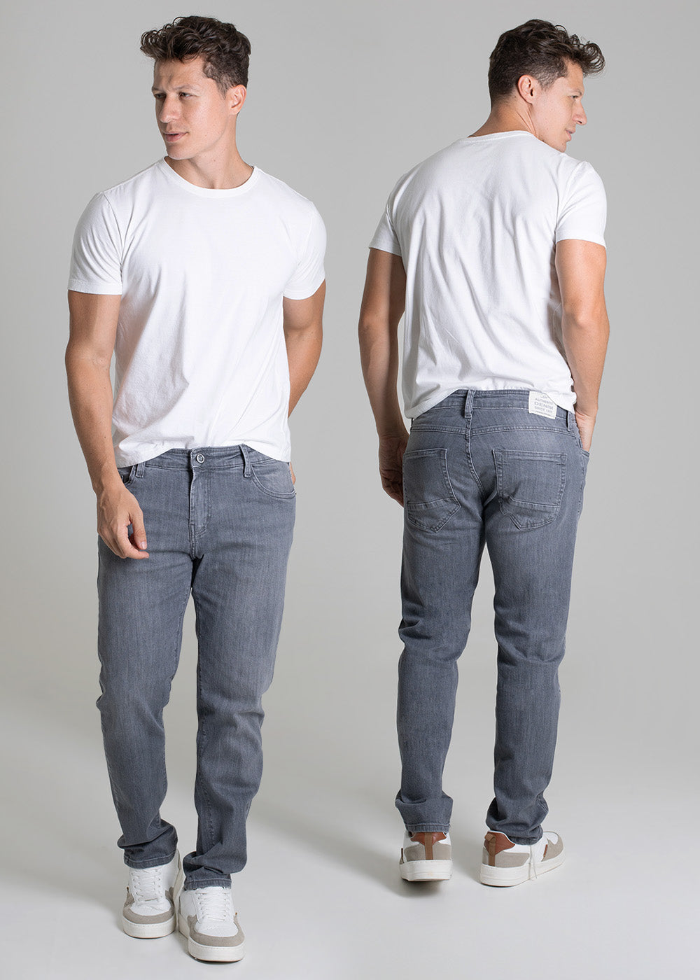 Calça Jeans Sawary Slim - 279514 CINZA