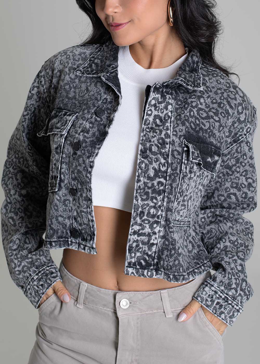 Jaqueta Sarja Sawary - 279521 ESTAMPADO