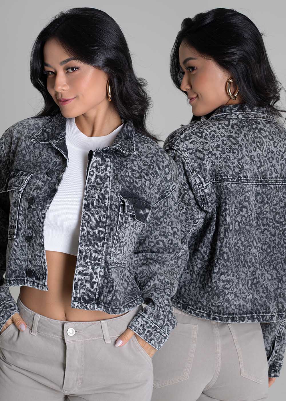 Jaqueta Sarja Sawary - 279521 ESTAMPADO