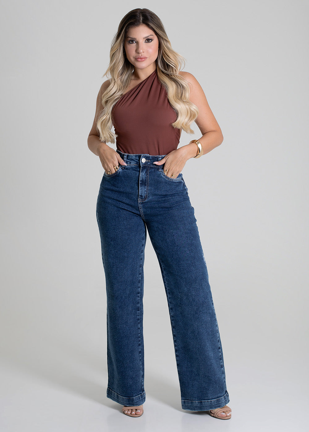 Calça Jeans Sawary Wide Leg - 279571 AZUL