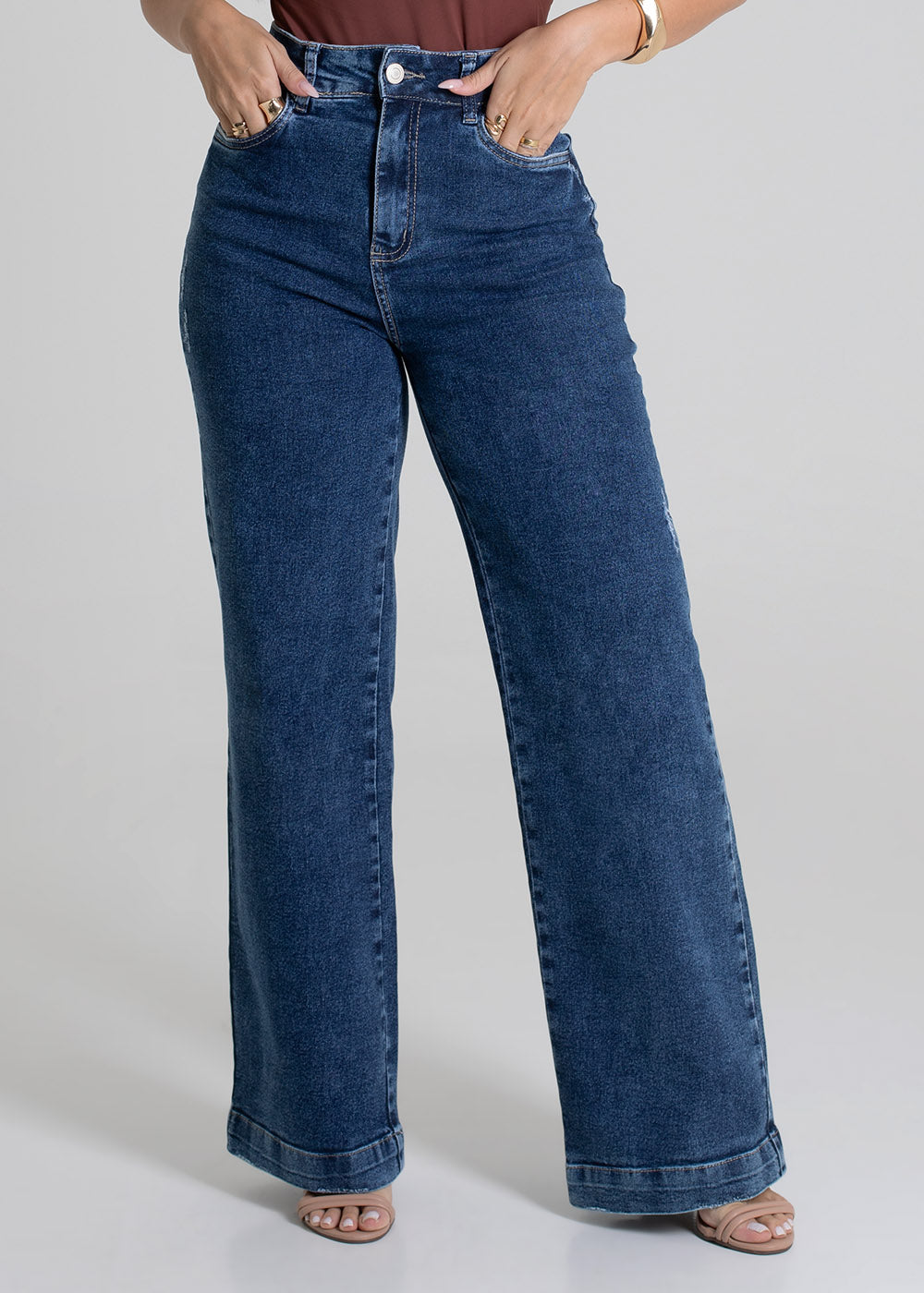 Calça Jeans Sawary Wide Leg - 279571 AZUL