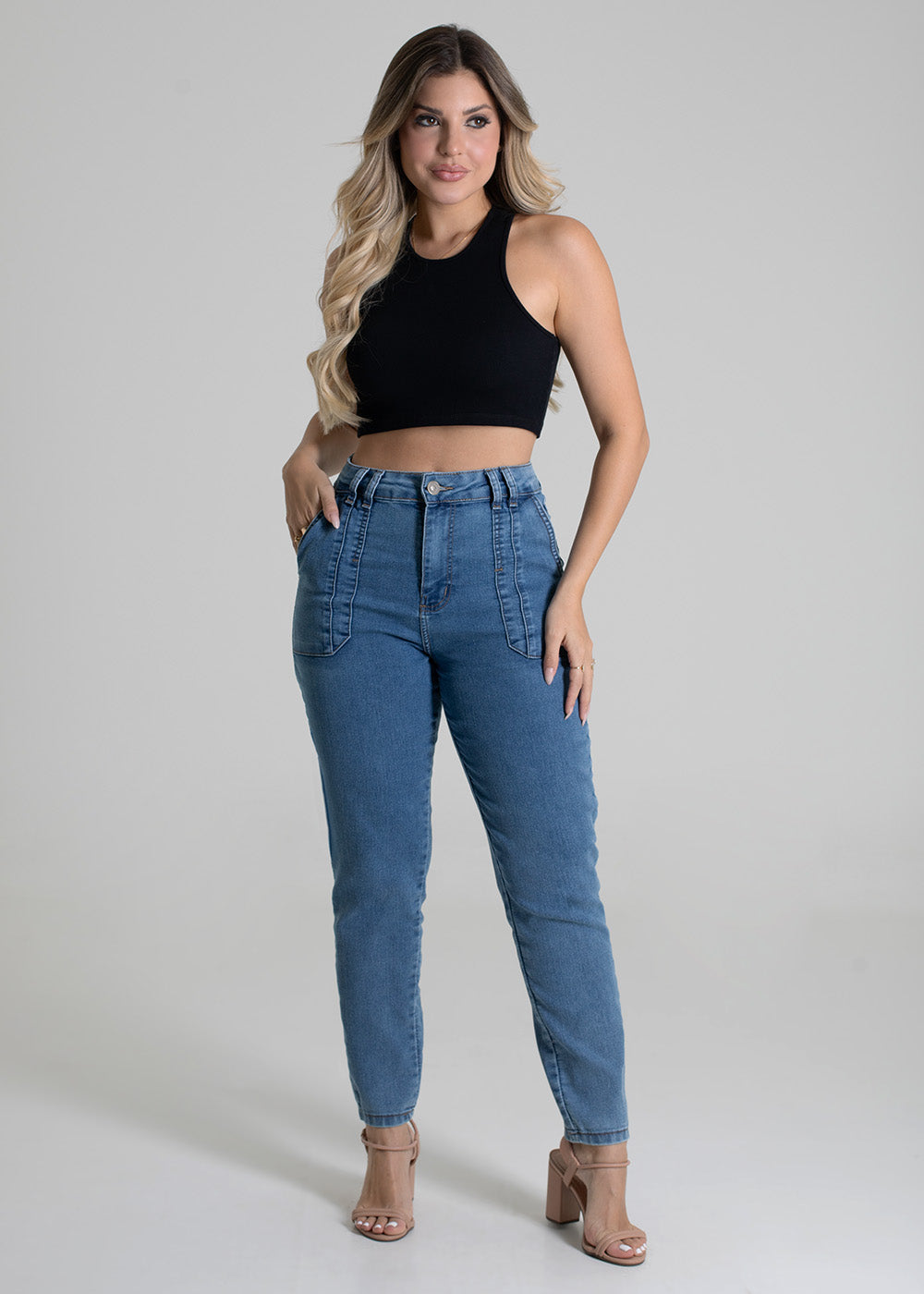 Calça Jeans Sawary Mom - 279610 AZUL