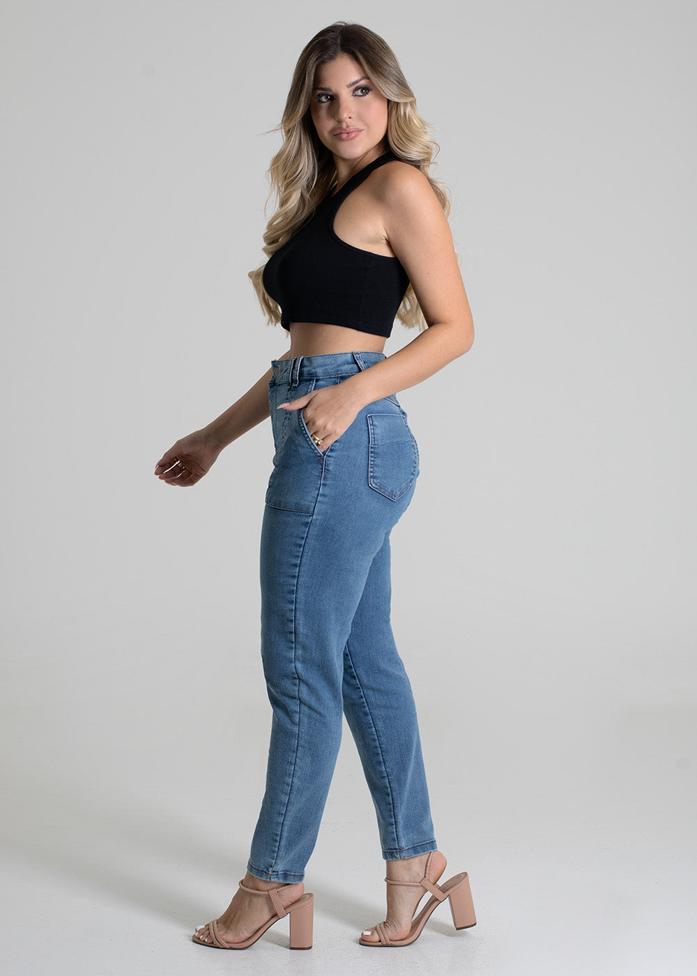 Calça Jeans Sawary Mom - 279610 AZUL