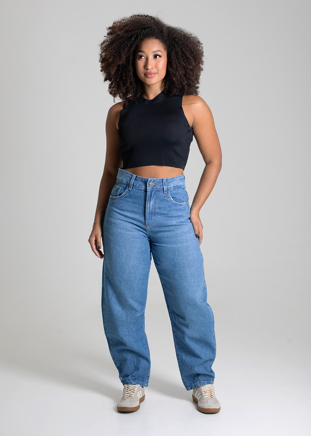 Calça Jeans Sawary Barrel - 279643 AZUL