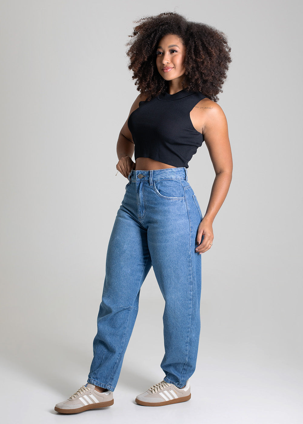 Calça Jeans Sawary Barrel - 279643 AZUL