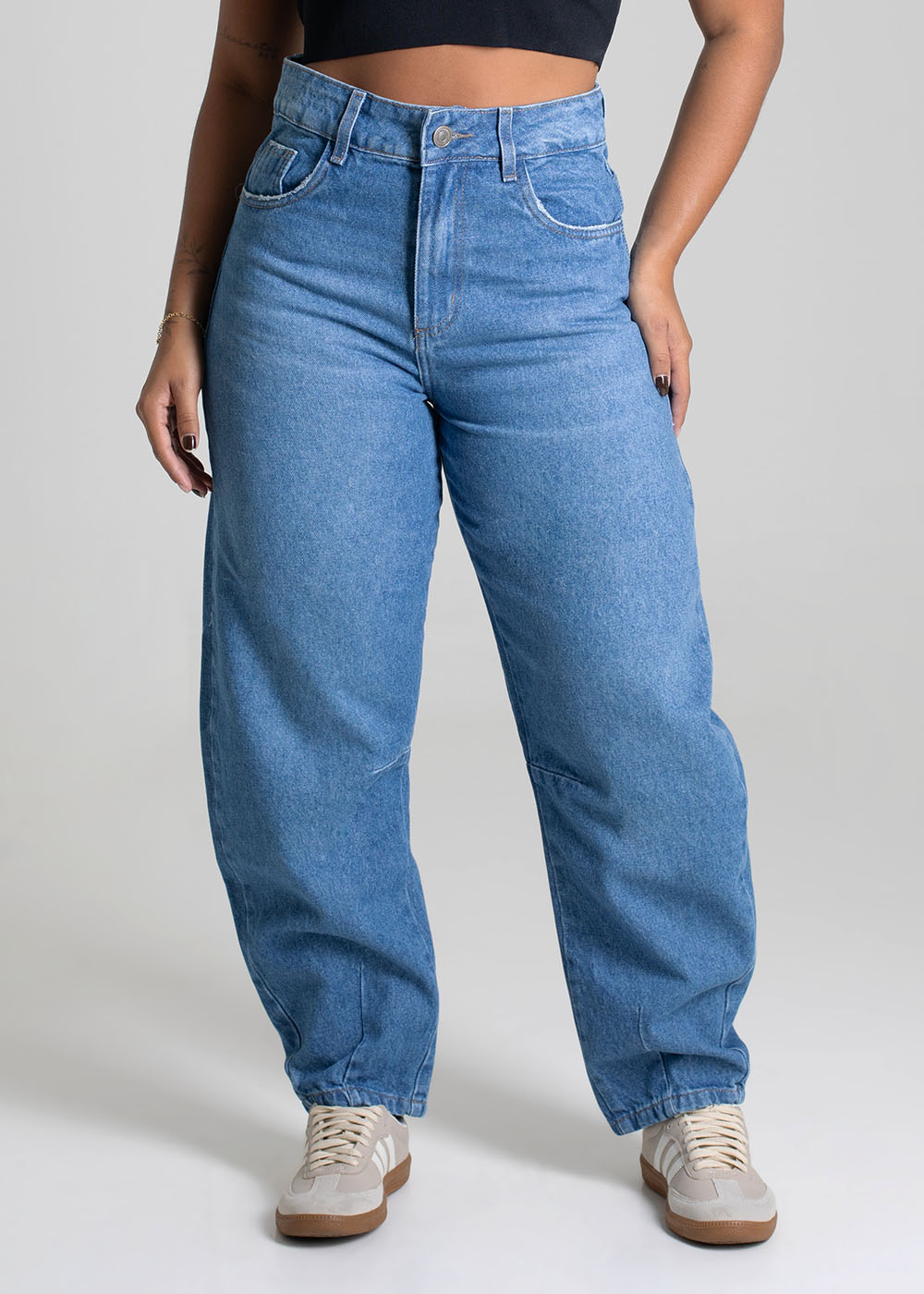 Calça Jeans Sawary Barrel - 279643 AZUL