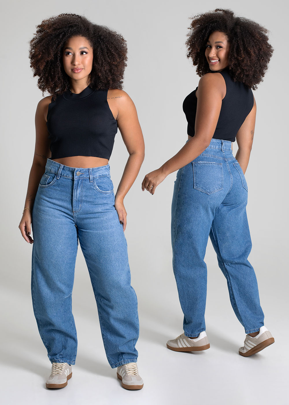 Calça Jeans Sawary Barrel - 279643 AZUL