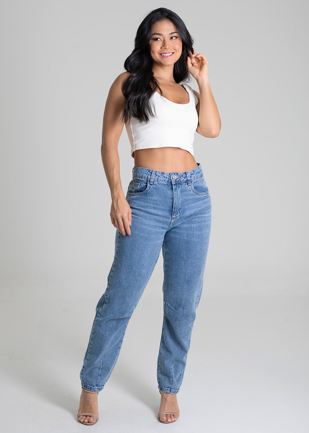 Calça Jeans Sawary Barrel - 279667 AZUL