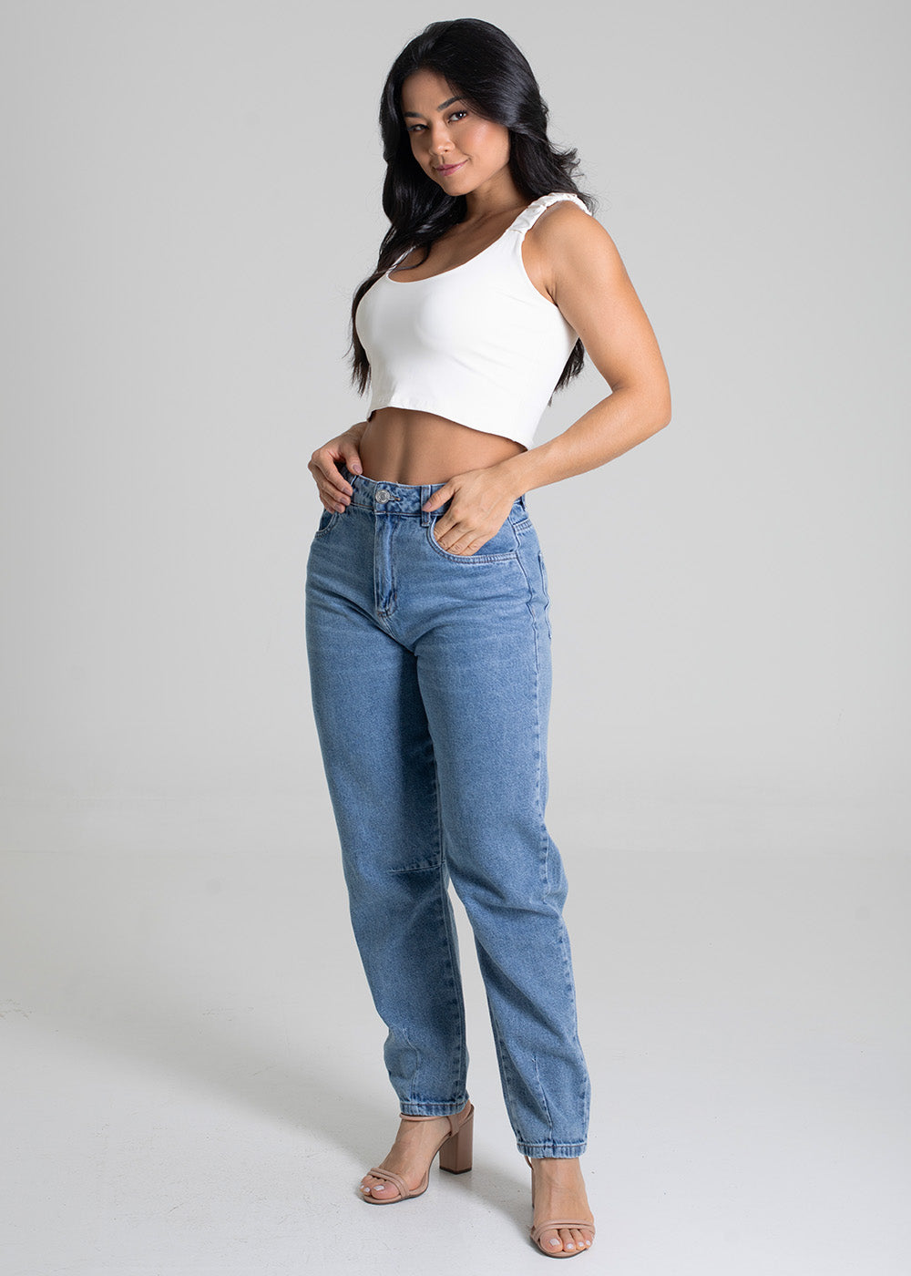 Calça Jeans Sawary Barrel - 279667 AZUL