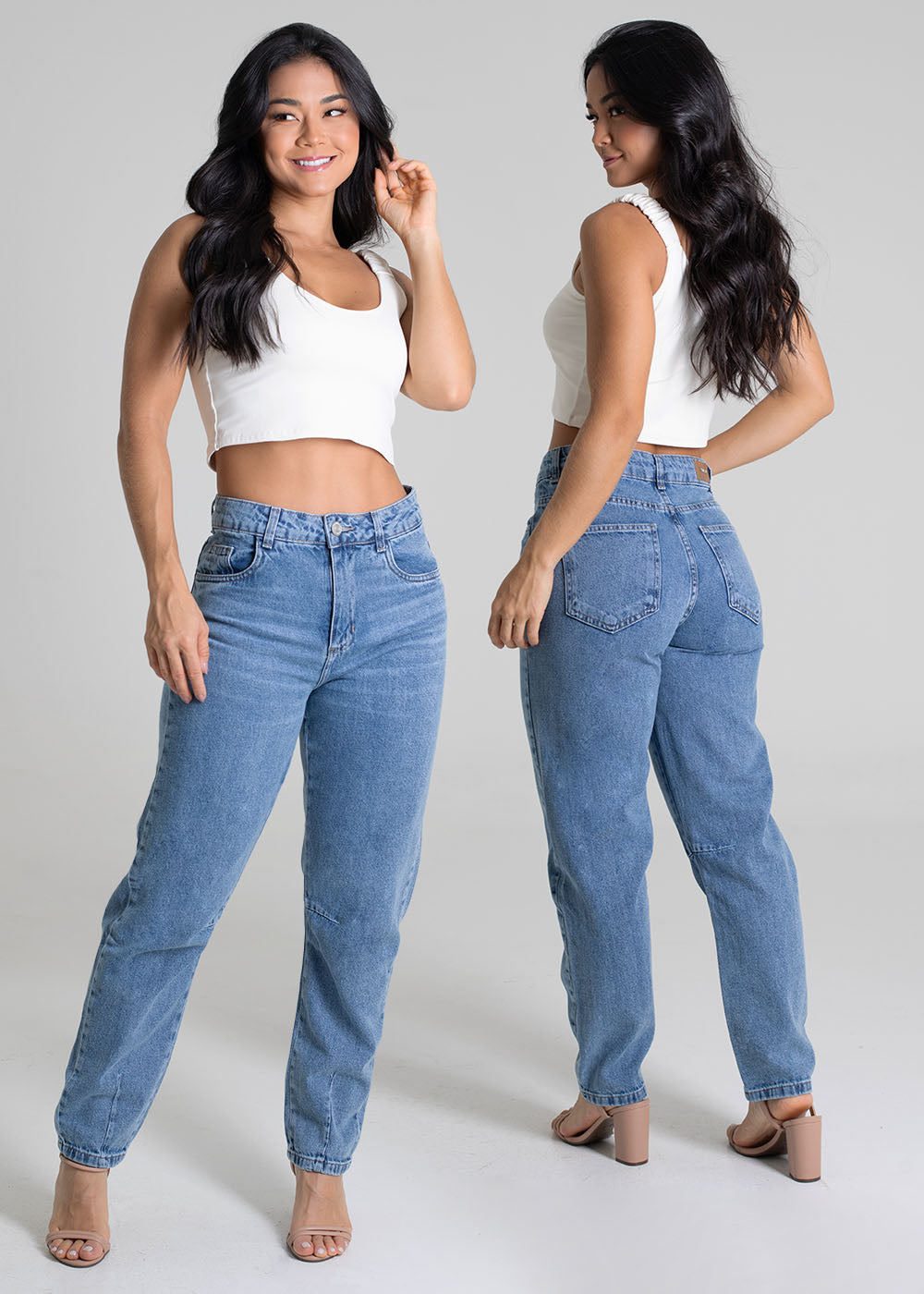 Calça Jeans Sawary Barrel - 279667 AZUL