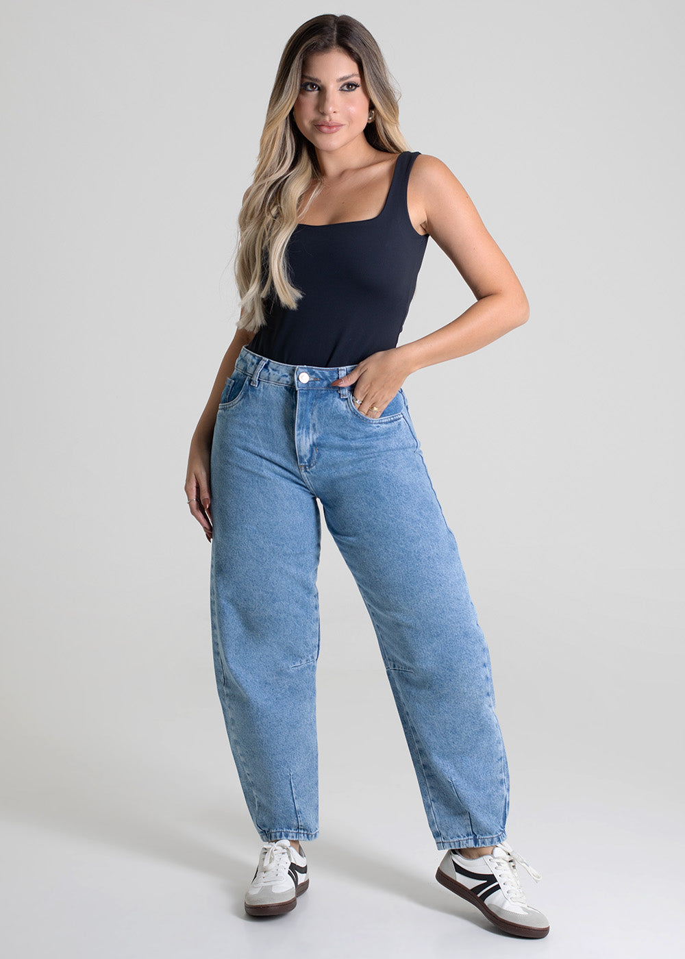 Calça Jeans Sawary Barrel - 279669 AZUL