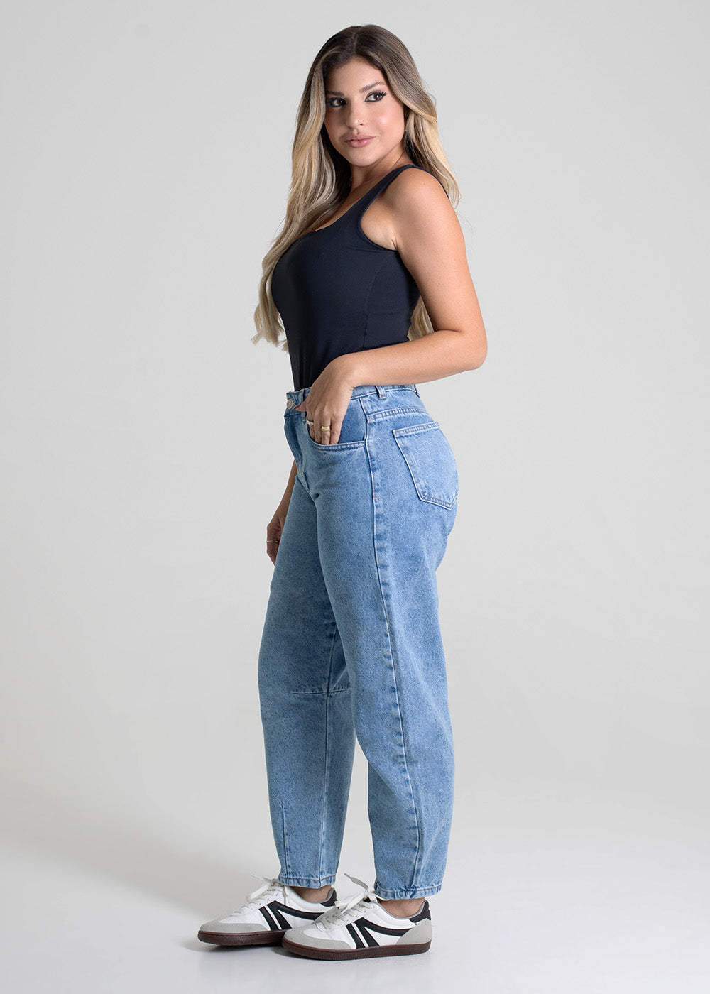 Calça Jeans Sawary Barrel - 279669 AZUL